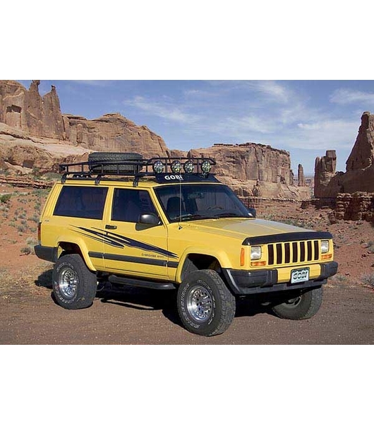 jeep xj roof rack tire carrier