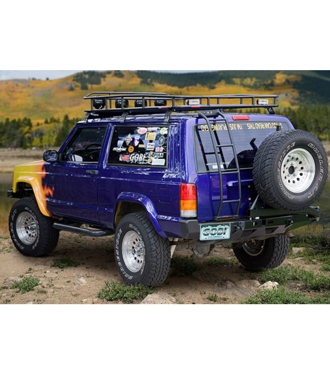 GOBI Jeep Cherokee XJ Ranger Rack No Sunroof Multi-Light Setup