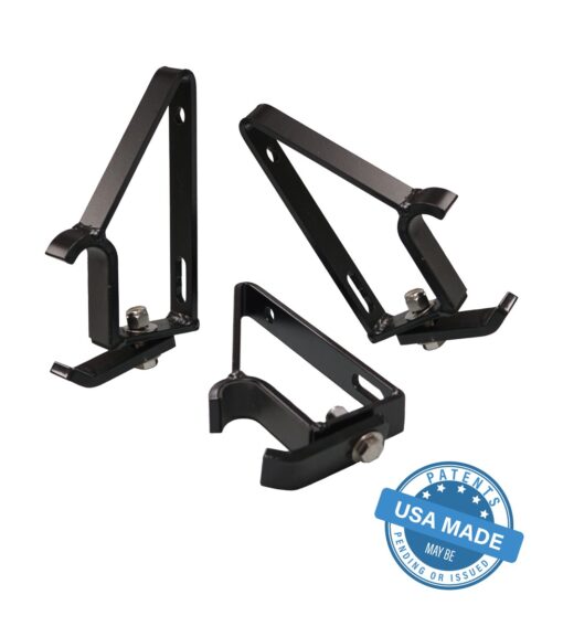 Batwing awning support brackets stealth