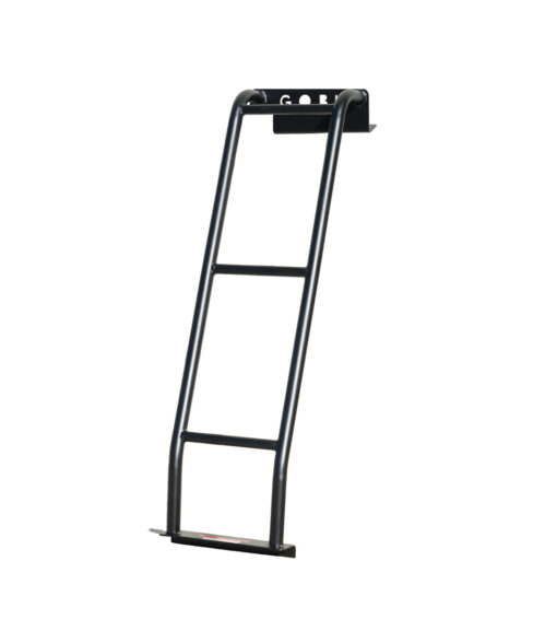 a black ladder on a white background