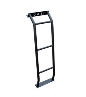 a black ladder on a white background