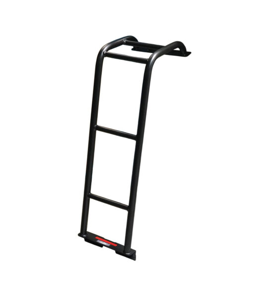 a black ladder on a white background