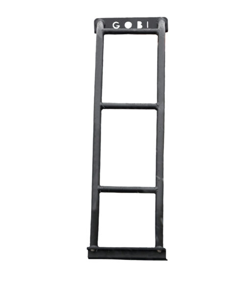 a black ladder with white text