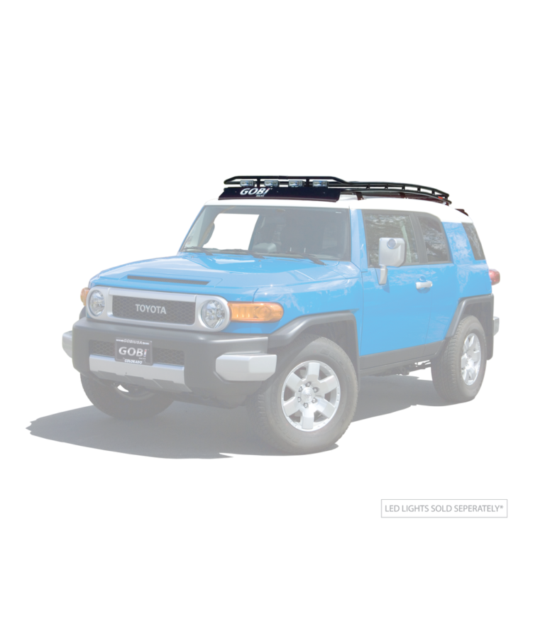 GOBI Toyota FJ Stealth Rack Multi-Light Setup No Sunroof