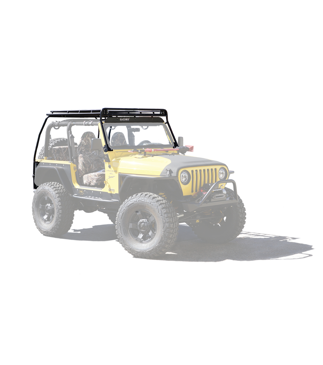 GOBI Jeep TJ Stealth Rack Lightbar Setup With Sunroof