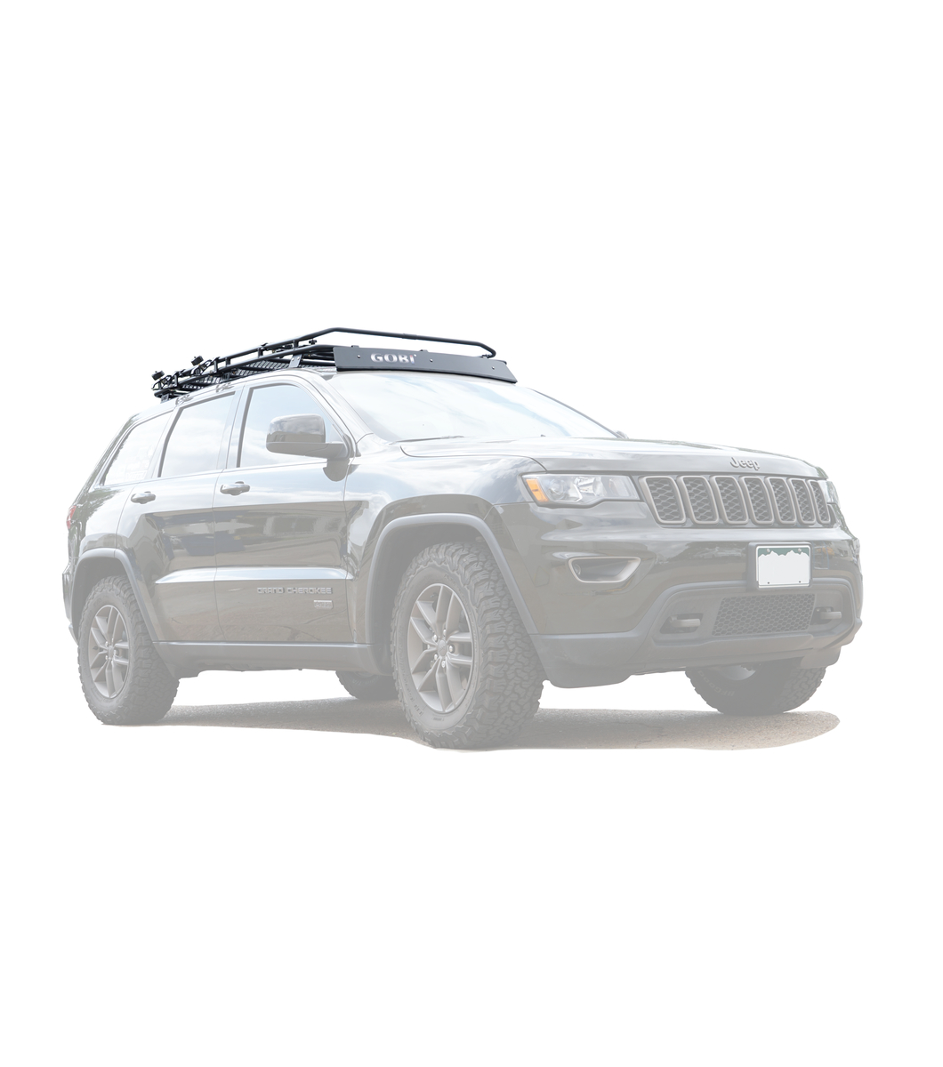 Jeep Grand Cherokee WK2 Stealth Rack · Lightbar Setup · with Sunroof