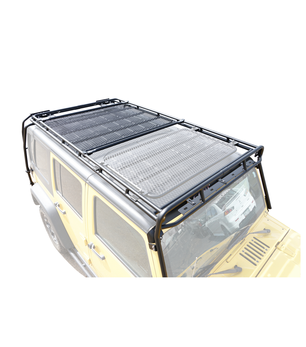 Jeep JKU 4Door Stealth Rack · Multi-Light/ 50 LED Setup