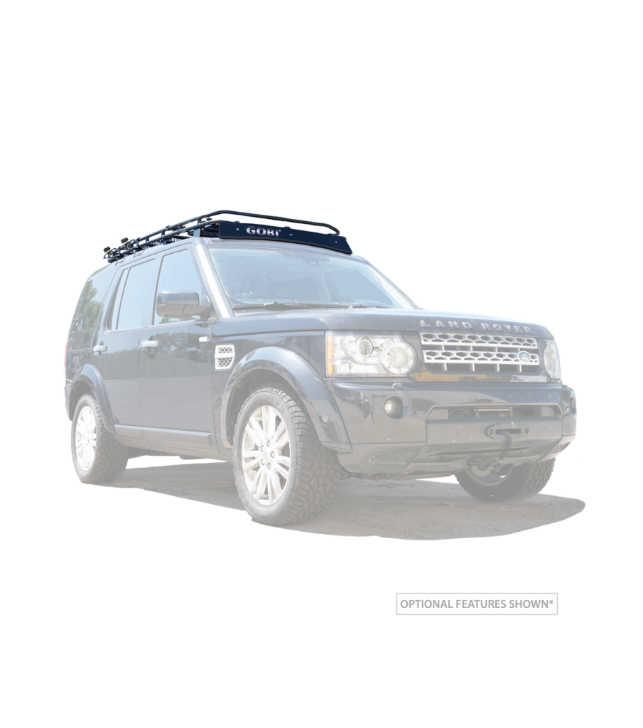 Land Rover LR4 Stealth Rack With Sunroof Lightbar Setup | GOBI