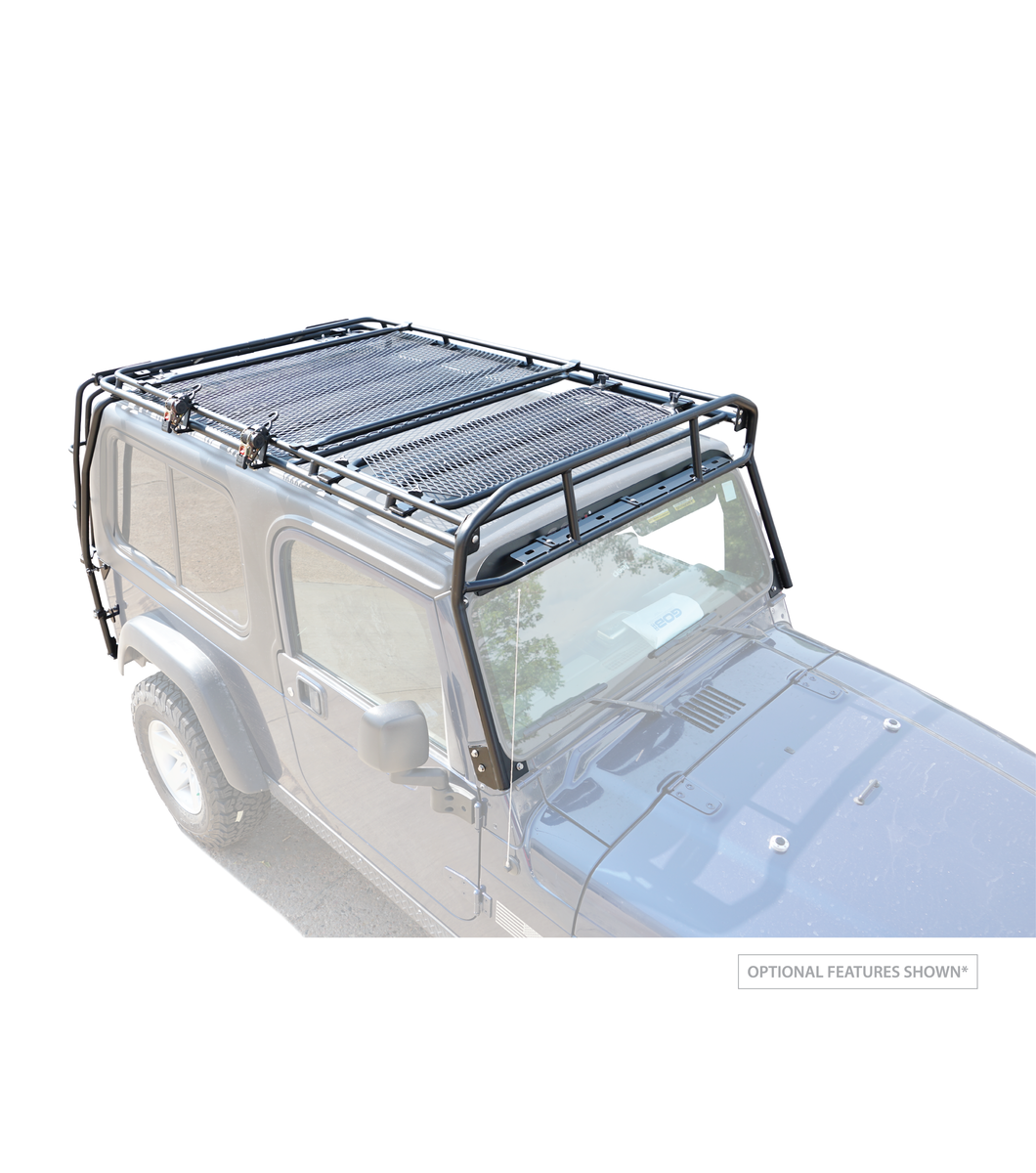 Jeep Wrangler TJU Ranger Rack · Multi-Light Setup