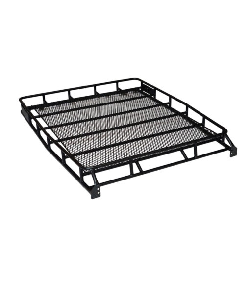 a black metal mesh rack