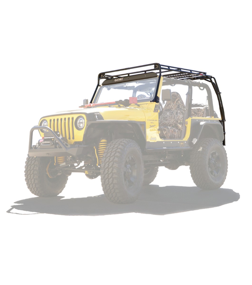 GOBI Jeep TJ Stealth Rack Lightbar Setup With Sunroof