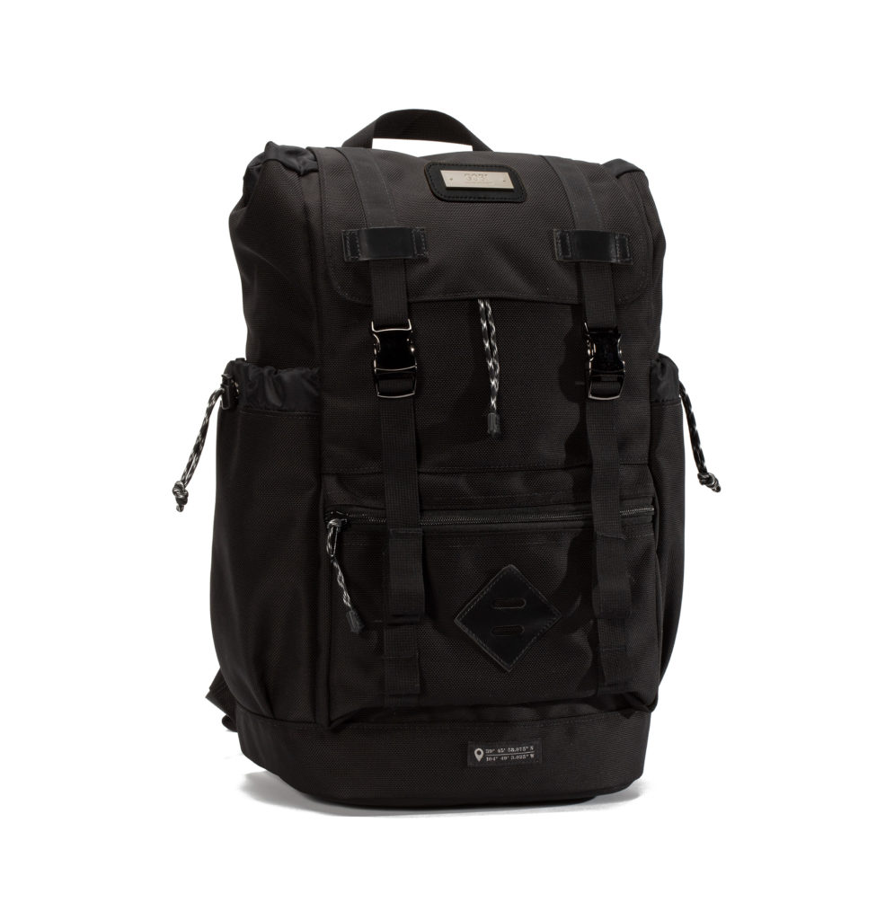 Getaway Backpack Jet Blackwith Black Webbing - GOBI Racks