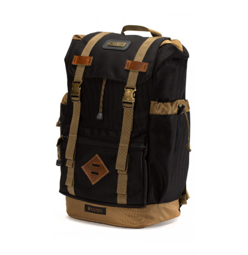 Gobi get-away backpack black and tan