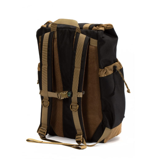 Gobi get-away backpack jet black and tan