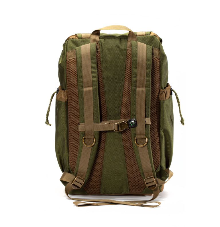 Getaway Backpack Olive Drab Green with Tan Webbing - GOBI Racks