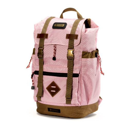 Gobi get-away backpack peony pink tan