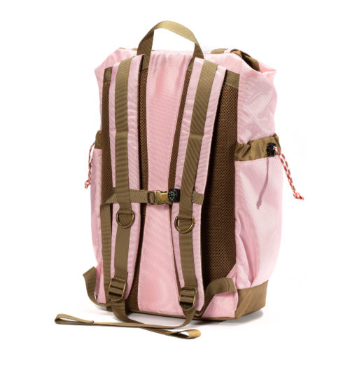 GOBI Get-away Backpack Peony Pink and Tan