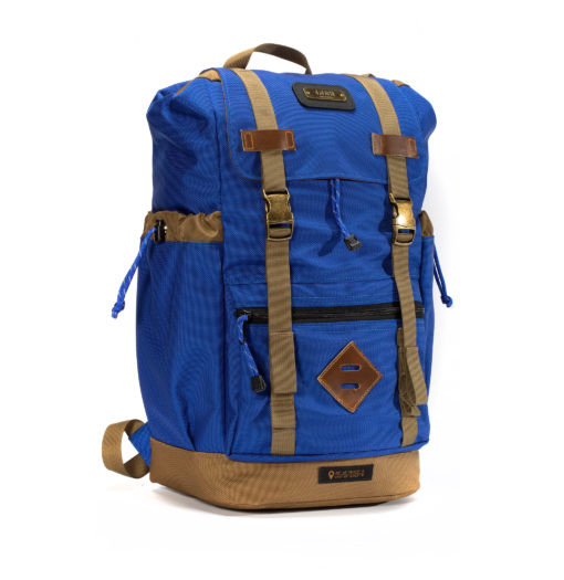 Gobi get-away backpack royal blue and tan