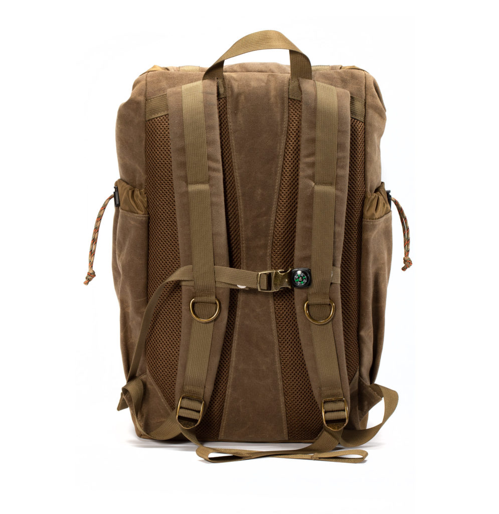 Getaway Backpack Wax Canvaswith Tan Webbing - GOBI Racks