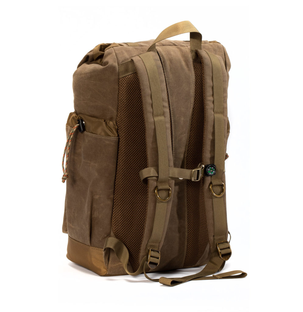 Getaway Backpack Wax Canvaswith Tan Webbing - GOBI Racks