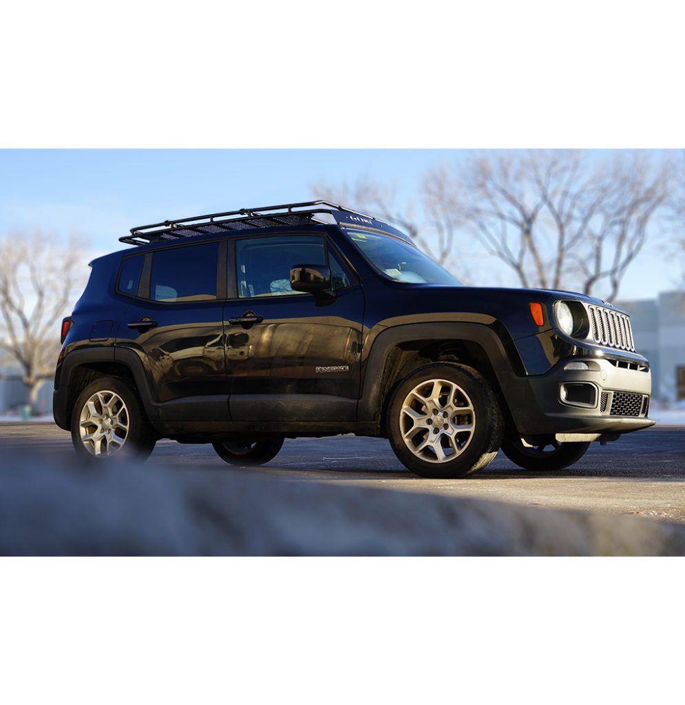 Jeep Renegade Stealth Rack · MultiLight Setup · Panoramic Sunroof