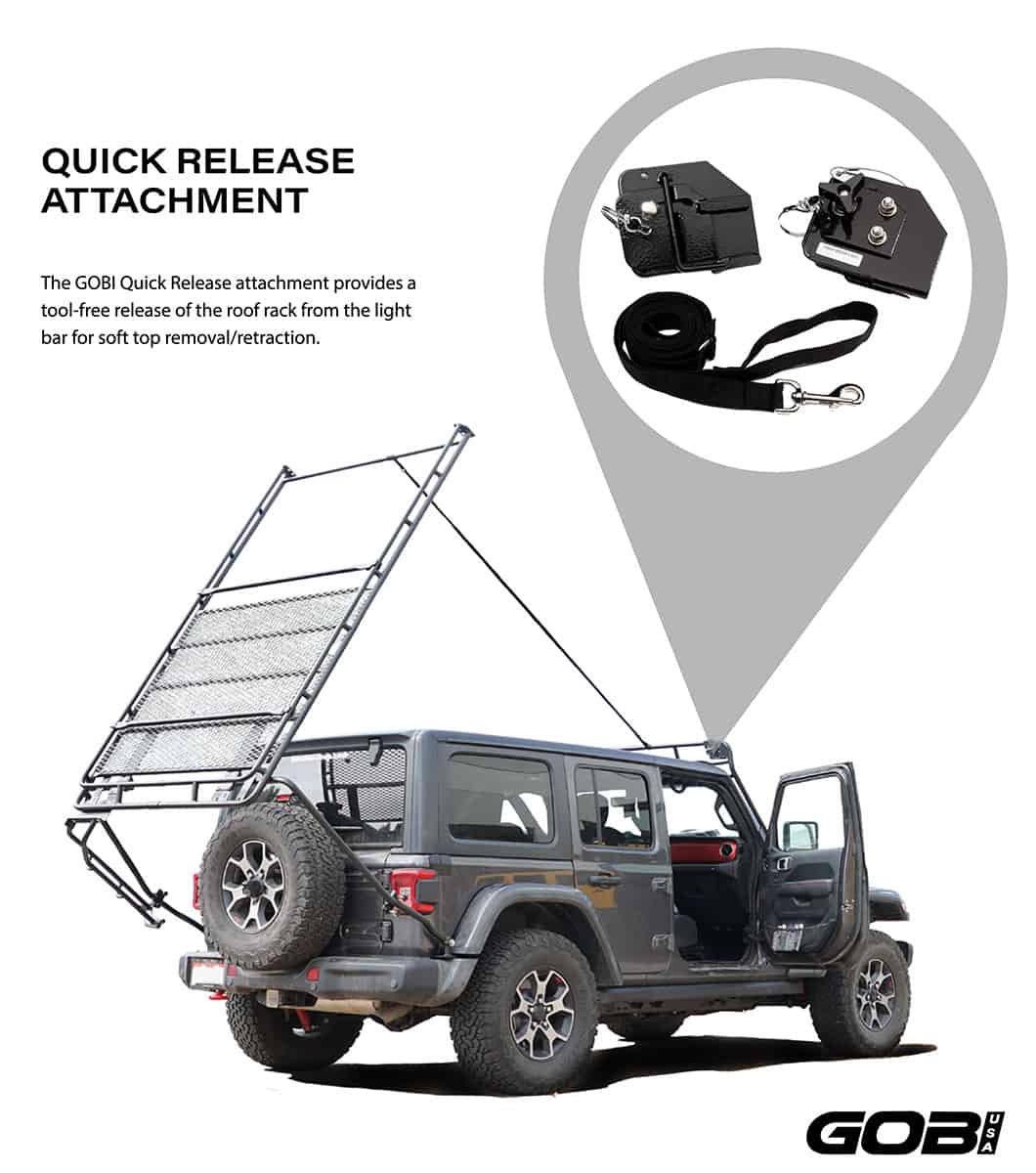 GOBI Quick Release Attachment - Jeep Wrangler JK & JKU