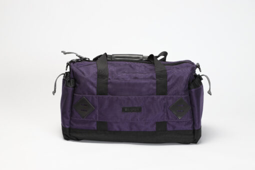 Img 7375 scaled <b>gobi duffel bag <br>rocky purple </b><br>with black webbing