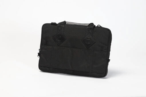 Img 7396 scaled <b>gobi laptop bag <br>jet black</b><br>with black webbing