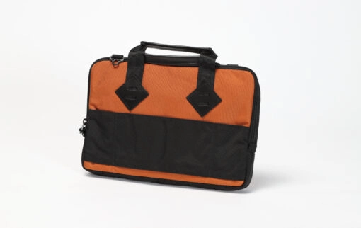Img 7432 scaled <b>gobi laptop bag <br>texas orange </b><br>with black webbing