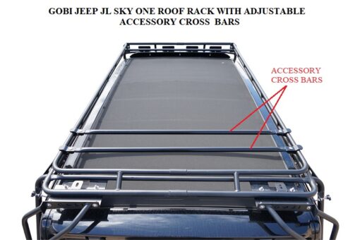 岸辺露伴　904545サイドアクリル天板金網コーキングワンタッチロック GOBI Jeep JL 4Door Sky One-Touch Stealth Rack Multi/50