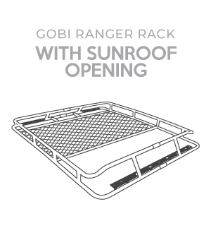 Toyota rav4 ranger rack gobi ranger rack with sunroof opening