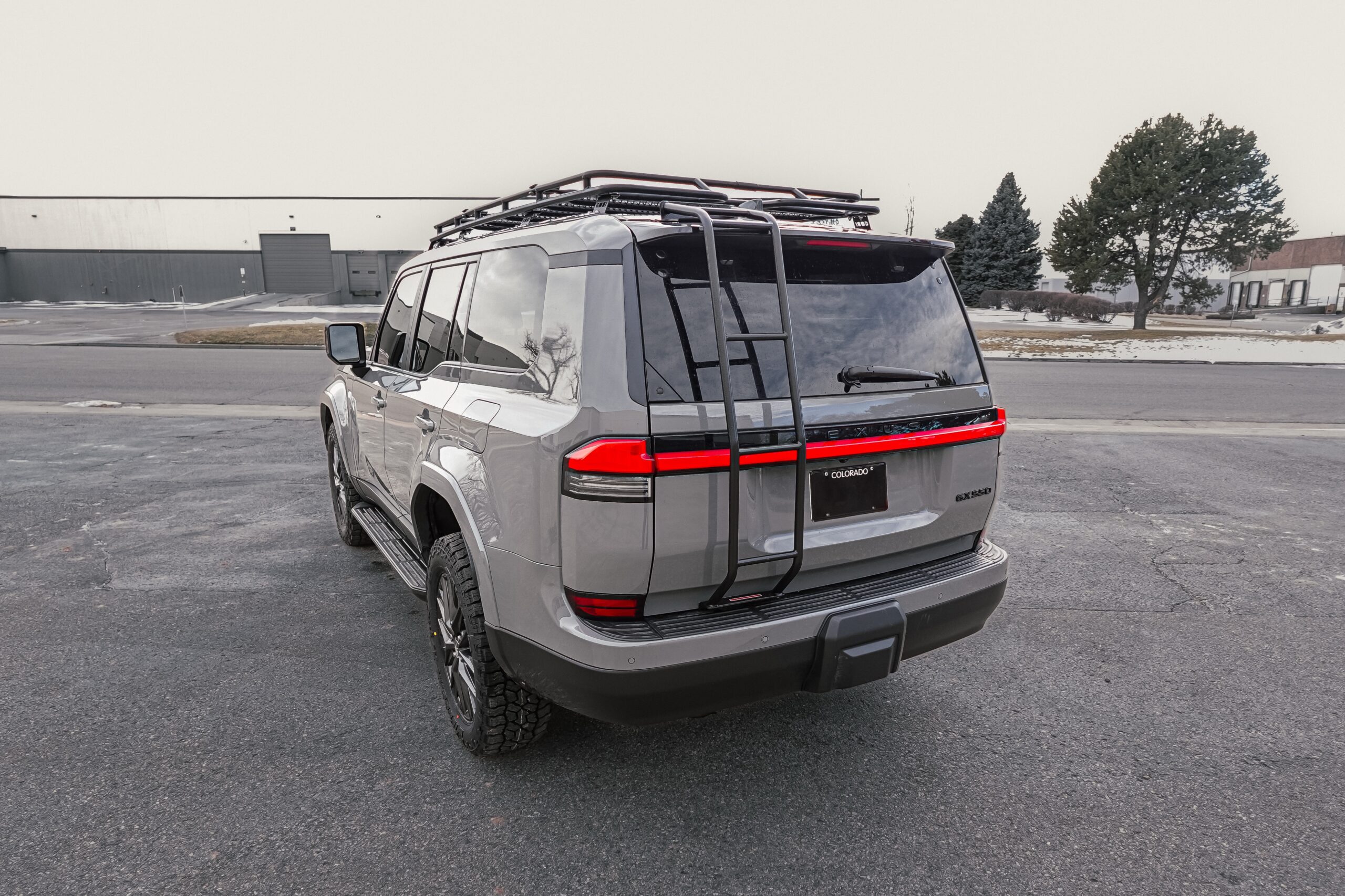 Lexus GX550 GOBI Rear Driver Side Ladder | GOBI Racks GOBI Ladder Contour on Lexus GX550 – Precision-Fit Against Vehicle Body