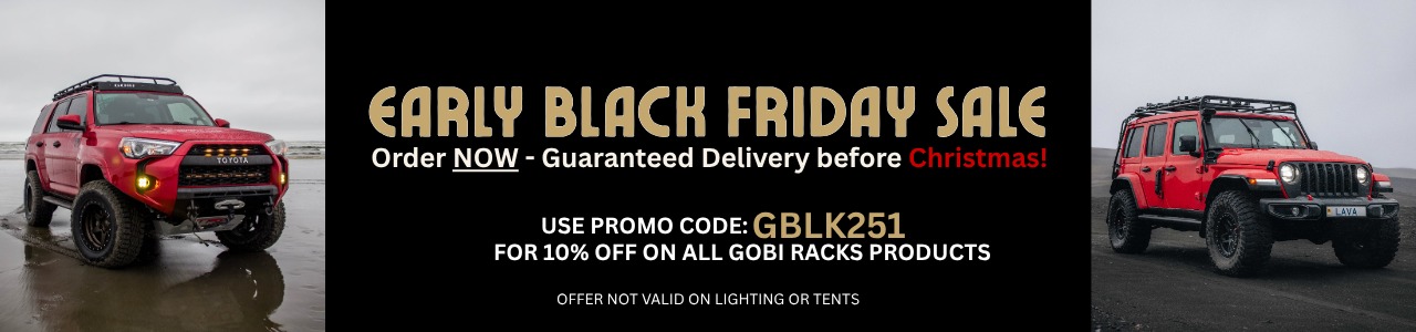GOBI Roof Racks – Explore Custom Fit, No-Drill Installation, Adventure Ready | GOBI Racks black friday sale